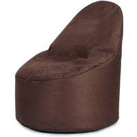 Kaikoo Brushed faux suede ezee chair chocolate