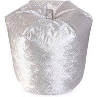 Kaikoo Crushed velvet beabag silver