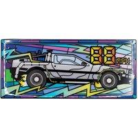 Back To The Future Stained Glass-Style Limited Edition DeLorean Metal Collectible