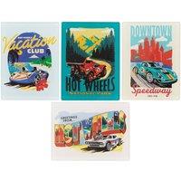 Hot Wheels Officially Licensed Set of Four Collectible Location Magnets