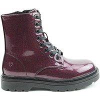 Heavenly Feet Women's JUSTINA2 GLITTER Ankle Boots Glitter in Purple | Size: 6