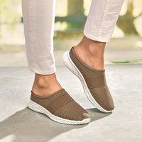 Amelie Di Santi Women's Low-Backed Slip-On Clogs, Airflow, Sizes 4-8 in Tan | Size: 6