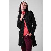 Enorsia Women's Womens Black Slim Longline Jacket | Size: 12