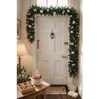 ExtraStar Pre-Lit Artificial Christmas Garland with LED Lights in Green | Size: 180 cm
