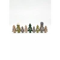 Homescapes Freestanding Wooden Christmas Tree Word Decoration, 40cm
