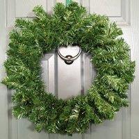 Samuel Alexander 50cm Diameter Plain Green Artificial Imperial Pine Christmas Wreath Decoration