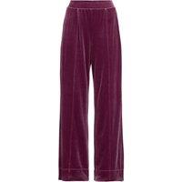 Lands' End Women's Wide Leg Velvet Trousers in Plum | Size: Medium