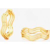 Uchi & Soto Women's Nami Gold Wave Earrings | Size: Standard