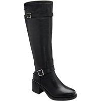 Ravel Women's Black Leather 'Howden' Knee-High Boots | Size: 5