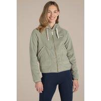 Craghoppers Women's Grainne Hooded Full Zip Fleece Jacket in Olive | Size: 14
