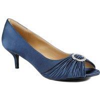 Jones Bootmaker Women's Zephira Elegant Stiletto Heel Court Shoes in Navy | Size: 7