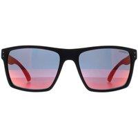 Superdry Men's Square Matte Black Volcanic Mountain Orange Red Mirror Kobe
