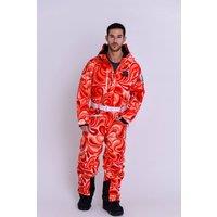 OOSC Men's Shagadelic Baby Ski Suit, Swirl Print, Relaxed Fit, Regular Length | Size: Medium