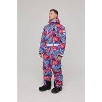OOSC Men's Big Poppa Patterned Polyester Relaxed-Fit Ski Suit | Size: XL