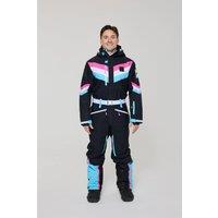 OOSC Men's Can't Touch This Ski Suit, Black Chevron Print, Relaxed Freeride Fit | Size: Large