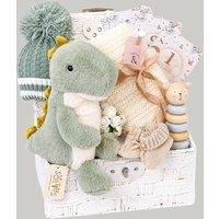 Bumbles & Boo Men's Tommy T-Rex & Knitted Essentials Baby Gift Basket in Green