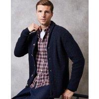 threadbare Men's Shawl Cardigan in Navy | Size: XL