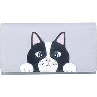 Mala leather Women's Vinny & Victor Cat Matinee Leather Purse in Light Grey