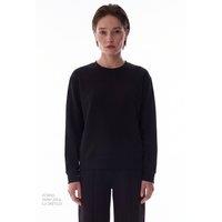 Penti Women's Modal Crew Neck Oversized Sweatshirt in Black | Size: XS