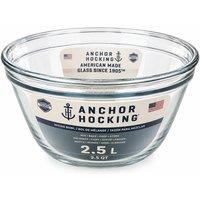 Chabrias Ltd Anchor Hocking 2.5L Tempered Glass Mixing Bowl for Baking & Cooking in Clear