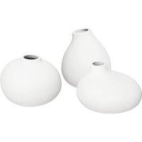 Blomus Nona Set of 3 Porcelain Vases - White