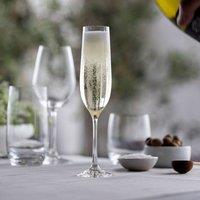 Dartington Wine & Dine Champagne Flutes, Set of 6 in Clear | Size: 350ml