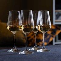 Dartington Cheers Optic White Wine, Set of 4 in Clear | Size: 350ml