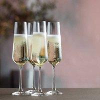 Dartington Cheers Champagne Flute, Set of 4 in Clear | Size: 200ml