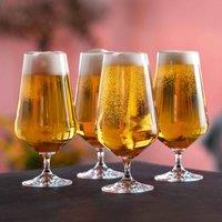 Dartington Cheers Stemmed Beer Glass, Set of 4 in Clear | Size: 500ml