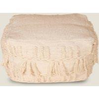 Kaikoo Fringe cube knotted in Cream
