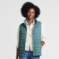 Lands' End Women's Petite Wanderweight Down Ultralight Packable Gilet in Teal | Size: Medium