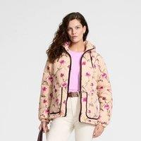 Lands' End Women's Petite Patterned ThermoPlume Insulated Quilted Jacket | Size: Medium