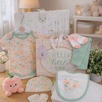 Bumbles & Boo Women's Peach Toy & Floral New Baby Gift Bag in Pink