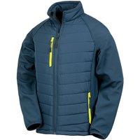 Result Men's Black Compass Padded Soft Shell Jacket in Mid Navy | Size: 4XL