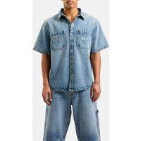 AVX Men's CRUISE DENIM SHIRT in Mid Blue | Size: Medium