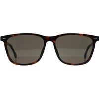 Hugo Boss Men's Rectangle Havana Grey BOSS 1554/0/S in Brown