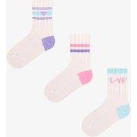 Penti Women's Pop Striped Pair Crew Socks | Size: 31-34