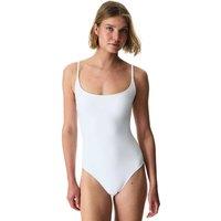 Penti Women's Women AVA Textured Swimsuit in White | Size: Large