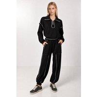 Happiness Istanbul Women's Two-Piece Coord Set in Black | Size: Small