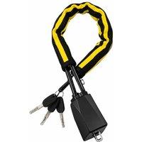 Dyzi Car Steering Wheel Seat Belt Lock Anti-Theft Security with 3 Keys in Black