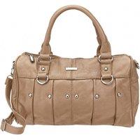 LARANGE Women's Women's Faux Leather Multi-Compartment Handbag in Beige | Size: 1 Pack