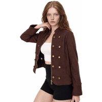 Pucka Women's Fitted Jacket in Brown | Size: Small