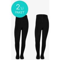 Penti Women's Pretty Koton Tights in Black | Size: 5