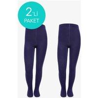 Penti Women's Pretty Koton Tights in Navy | Size: 1
