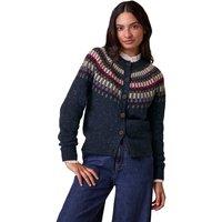 Celtic & Co Women's Stitch Yoke Cardigan in Navy | Size: Large