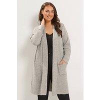 Yours Women's Midi Cardigan in Natural | Size: 22-24