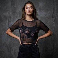 The Beatles Women's Rubber Soul Mesh Crop Top in Black | Size: Large
