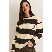 Bianco Lucci Women's Sweatshirt in Dark Brown | Size: Medium