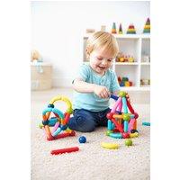Living and Home 100-Piece DIY Magnetic Rods and Balls Building Set in Green