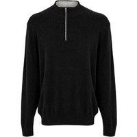 Callaway Men's Knitted Funnel Neck Sweater Top in Black | Size: Large